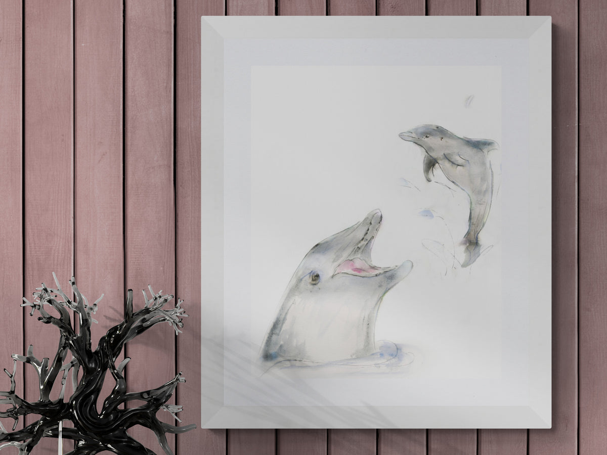 Framed Print Fin and Flipper the Dolphins image 2