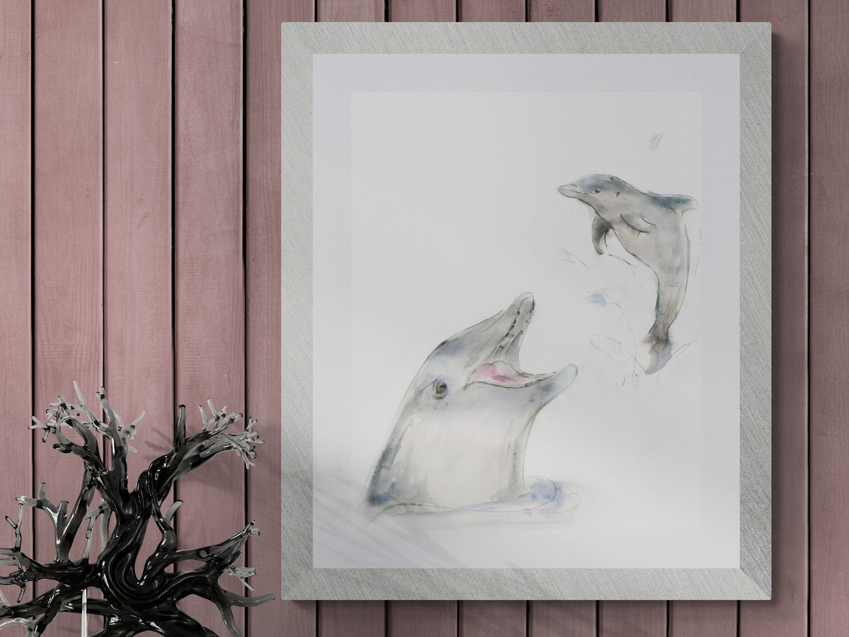 Framed Print Fin and Flipper the Dolphins image 5