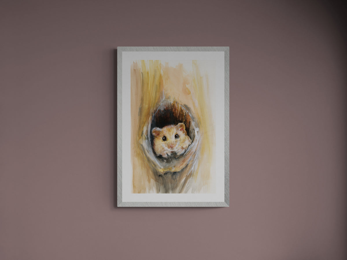 Framed Print Lewis the Dormouse image 3