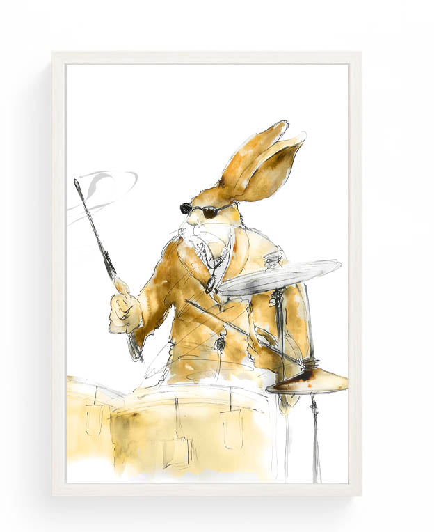 Buddy the Jazz Drummer – Limited Edition Canvas