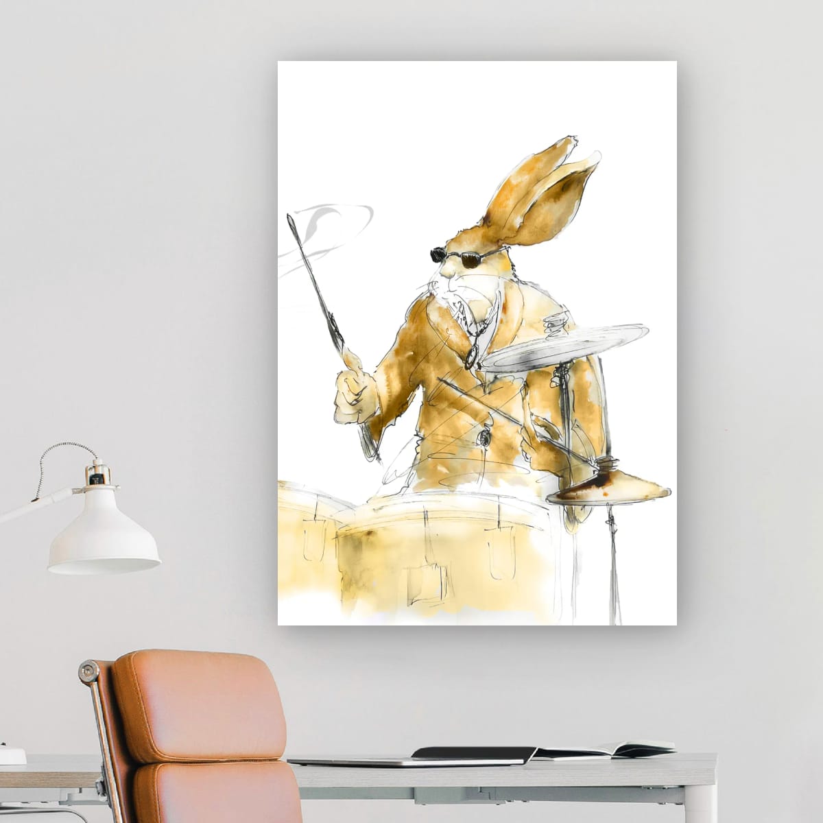 Buddy the Jazz Drummer – Limited Edition Canvas