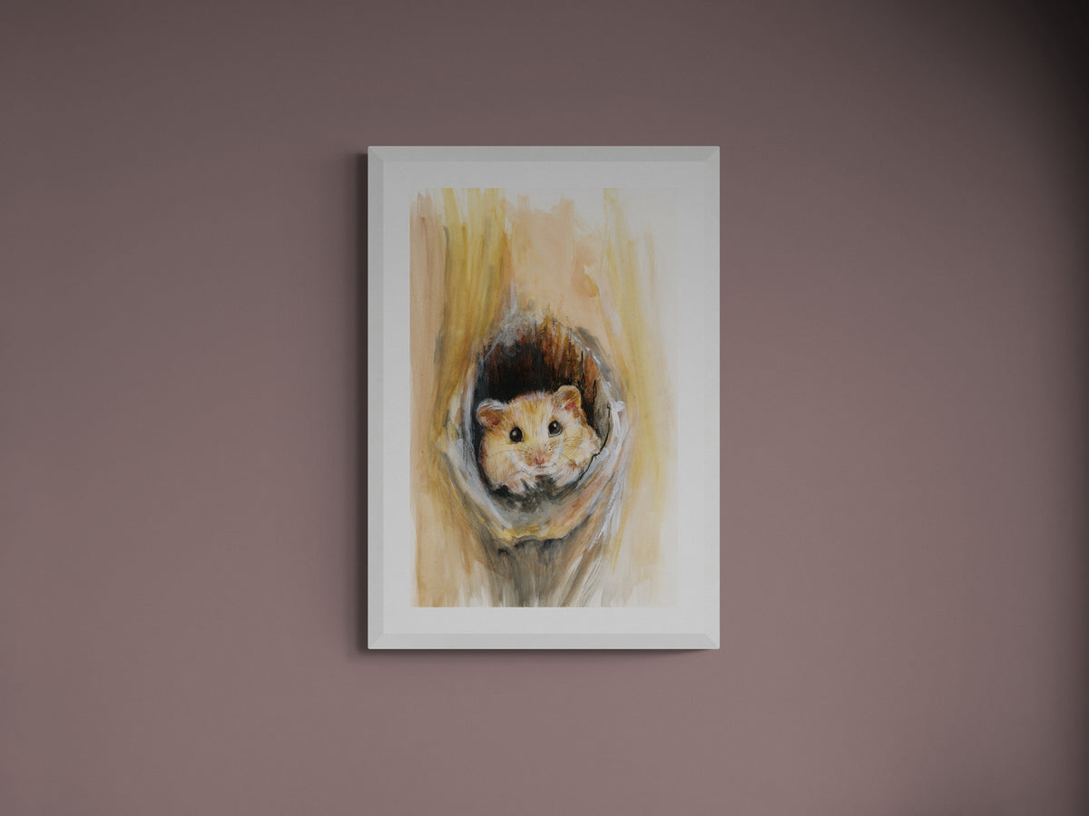 Framed Print Lewis the Dormouse image 4