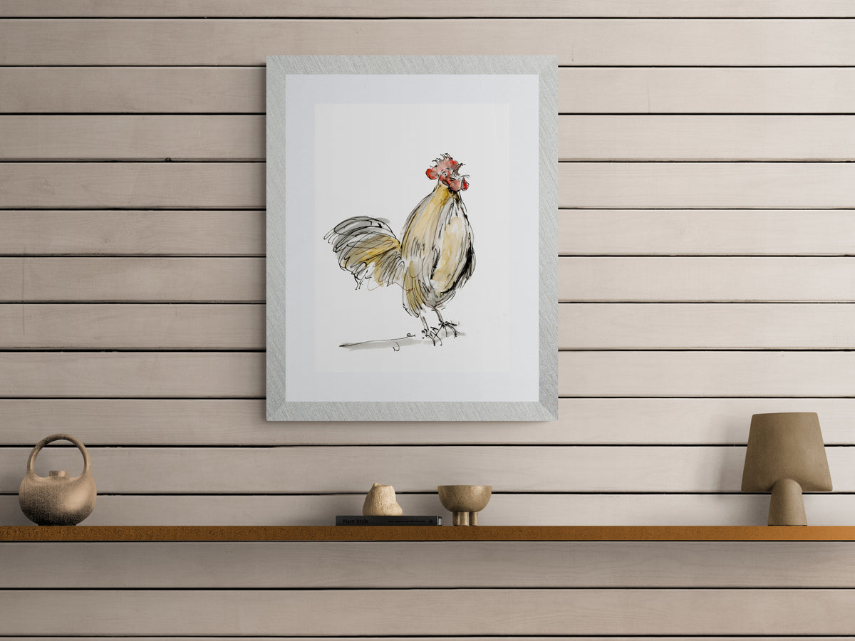 Framed Print Gregory the Cockerel image 2