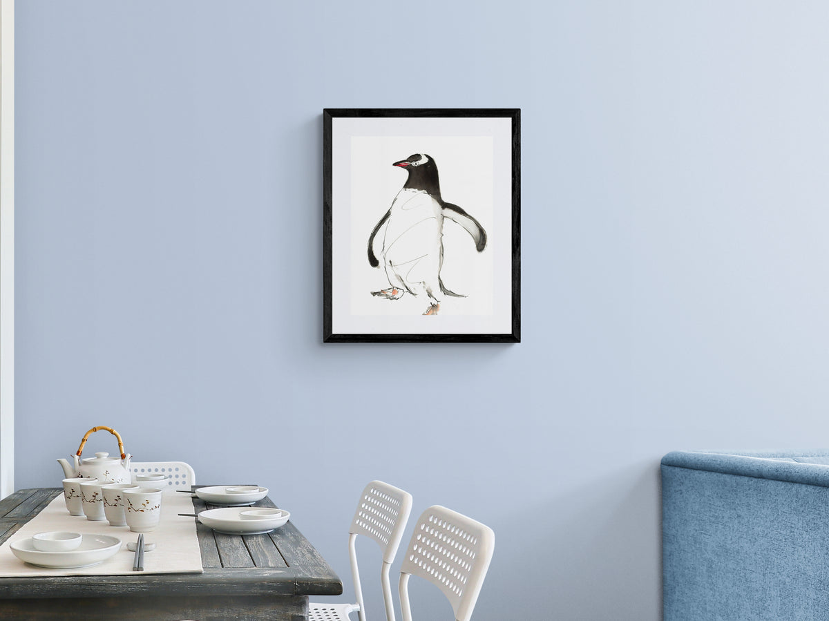 Framed Print Wheezy the Penguin
