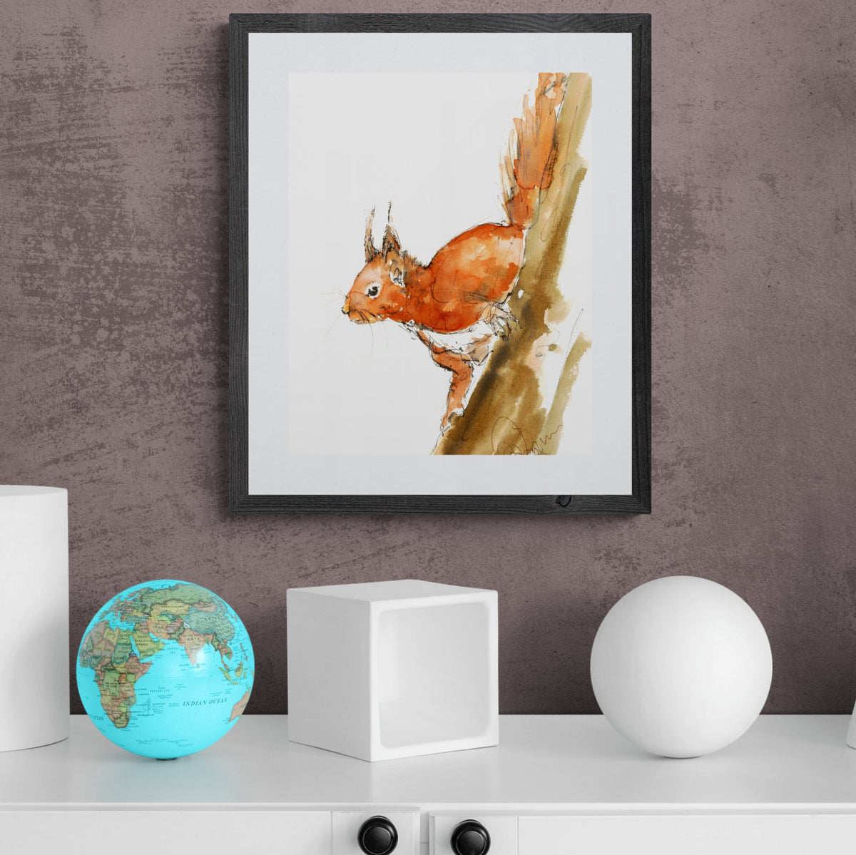 Framed Print Hanna the Squirrel