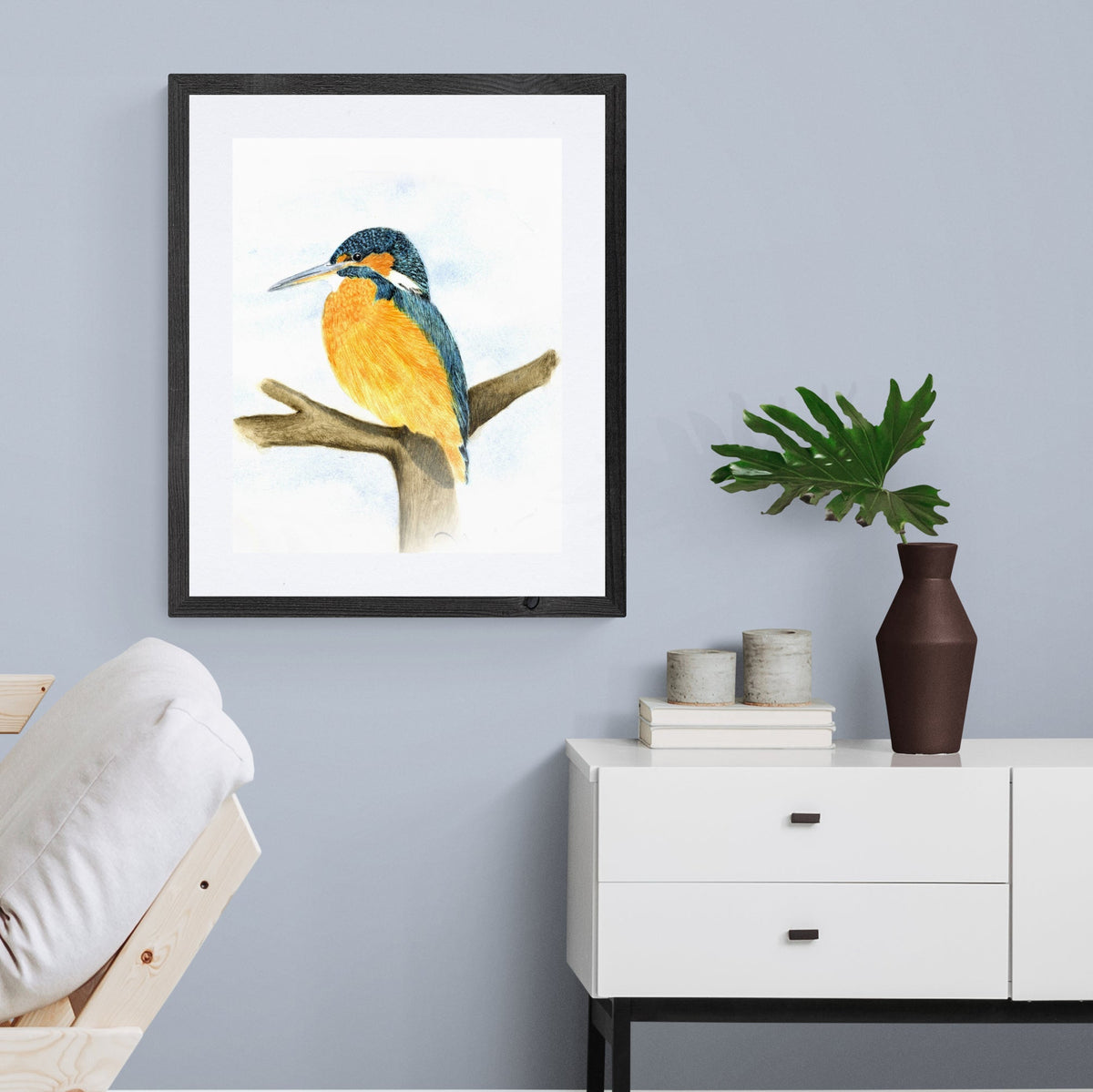 Framed Print Kenny the Kingfisher image 0