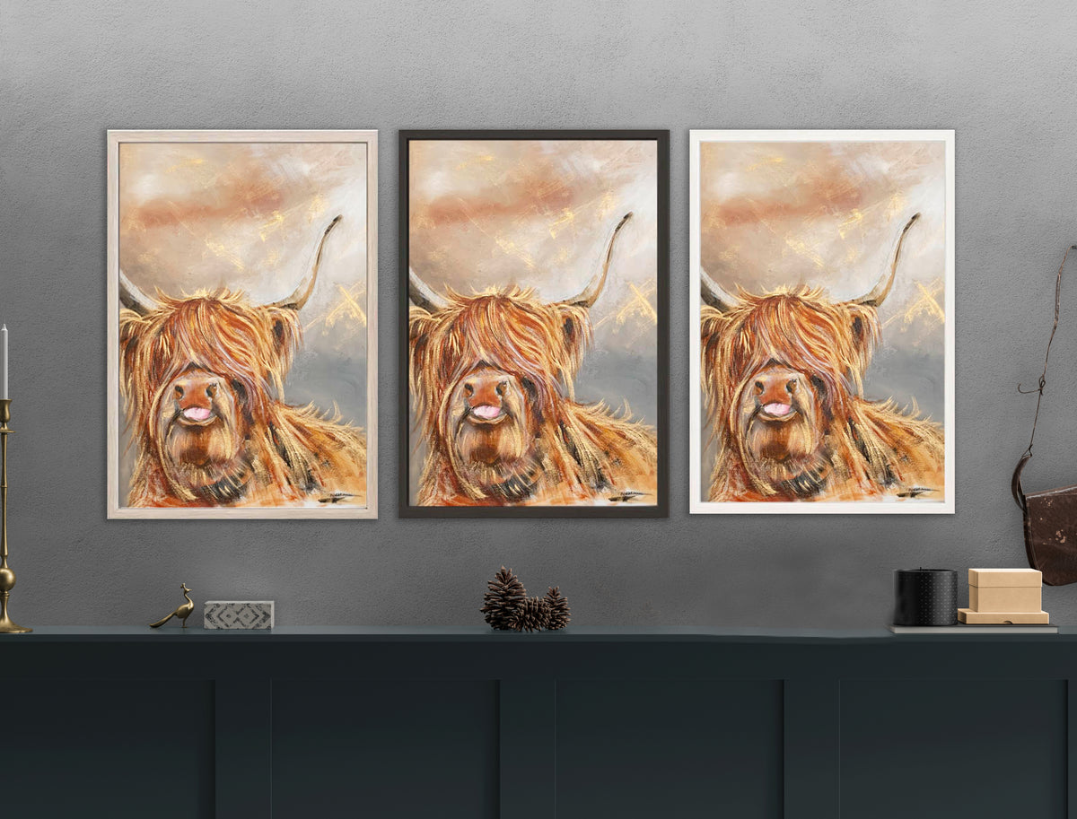 Limited Edition Canvas Print Duncan the Highland Cow image 1