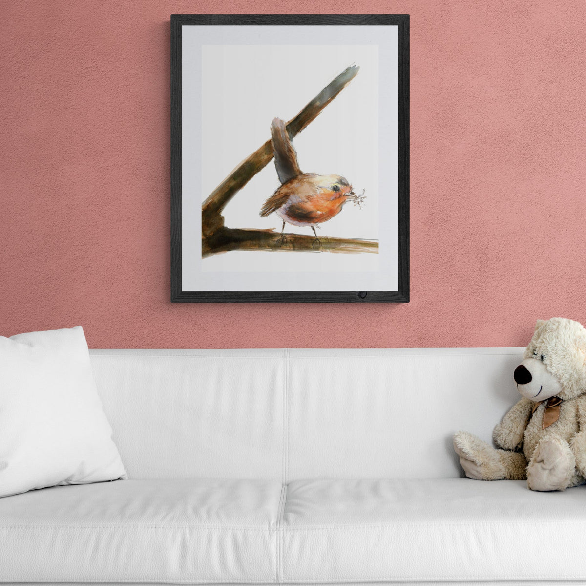 Framed Print Ricky the Robin