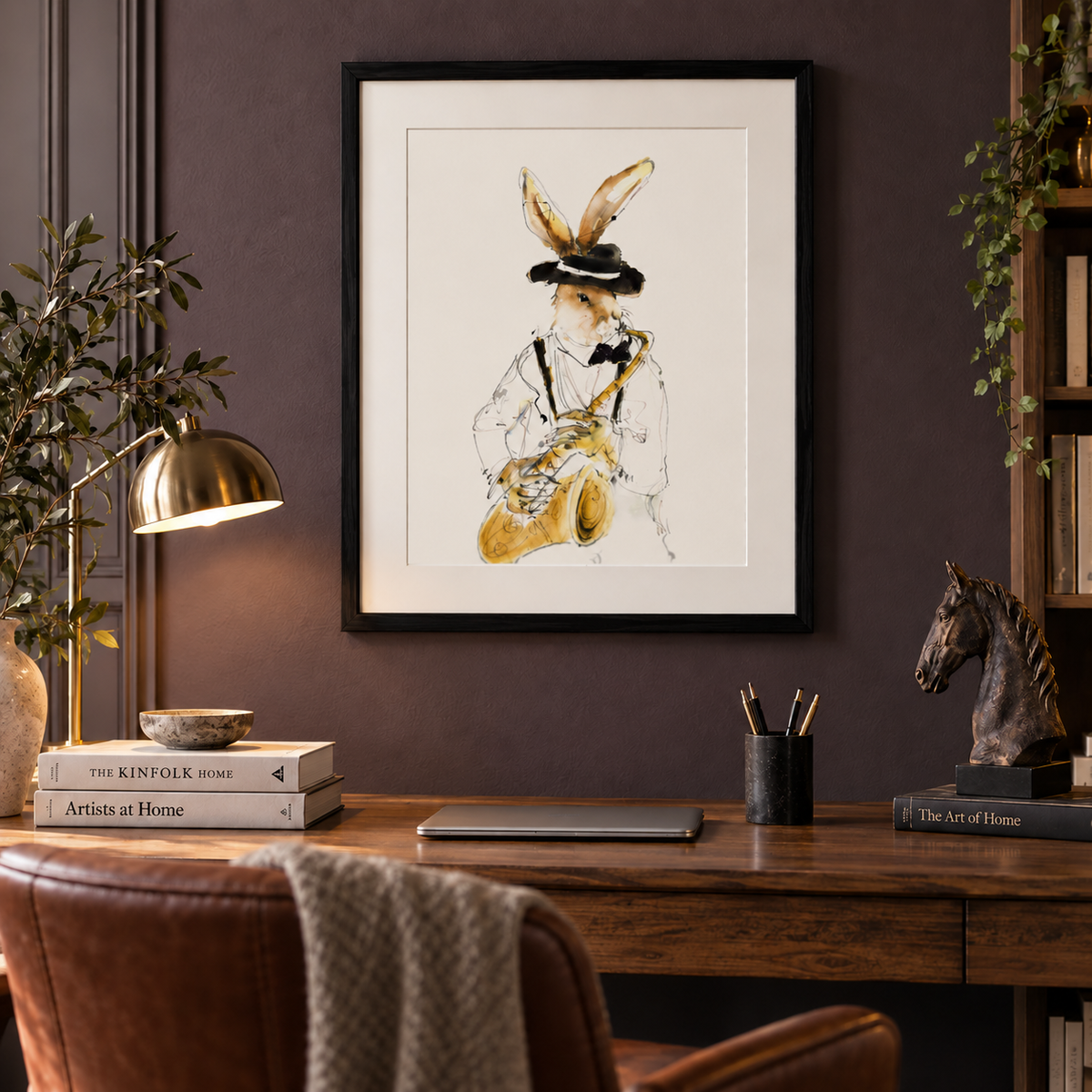Sonny the Saxophonist – Framed Fine Art Print