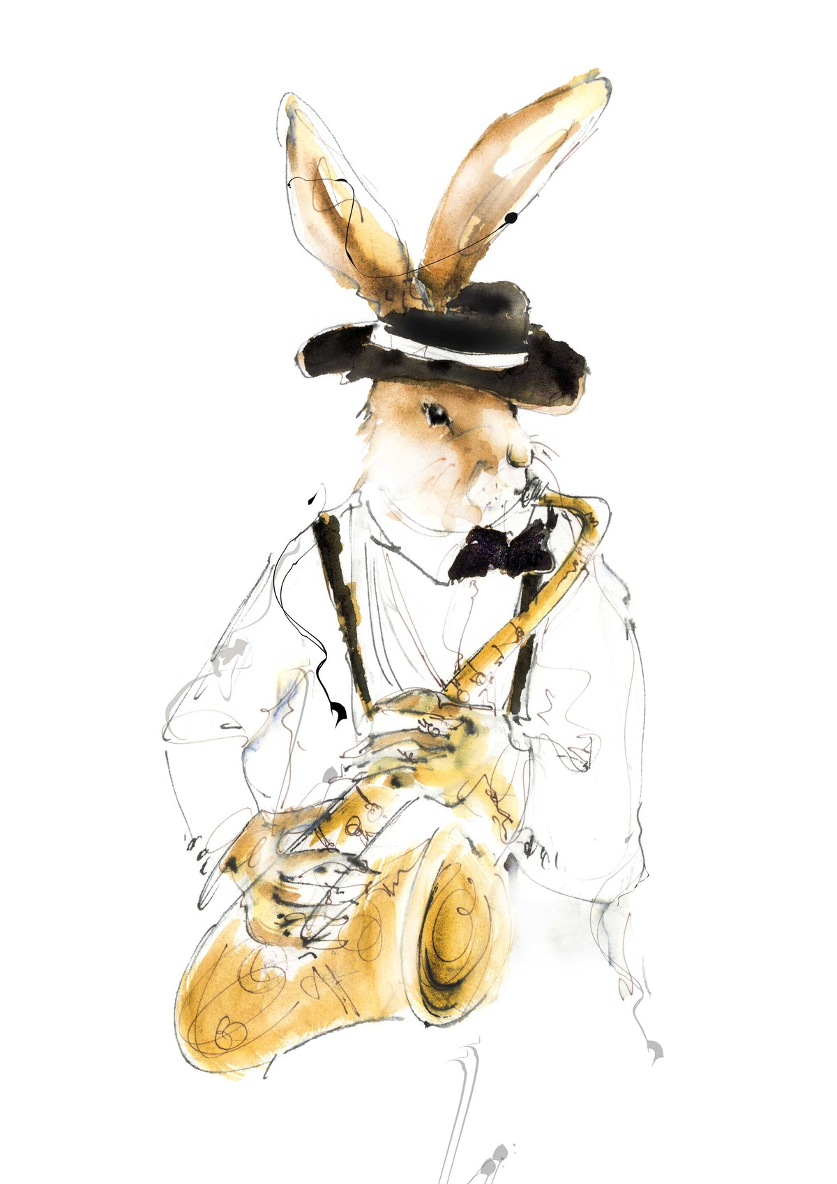 Limited Edition Canvas Print of Sonny the Saxophonist image 2