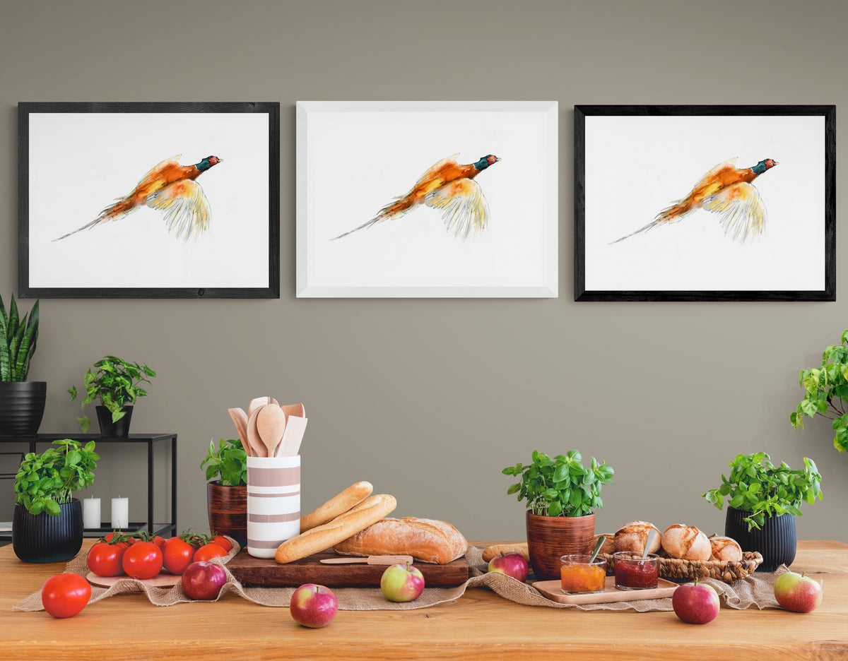 Framed Print Pheasant in flight​​​​​​​ image 2