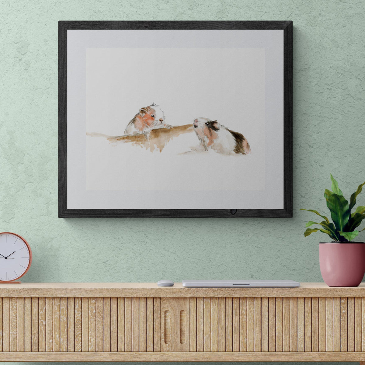 Framed Print Charlie and Lola the Guinea Pigs image 0