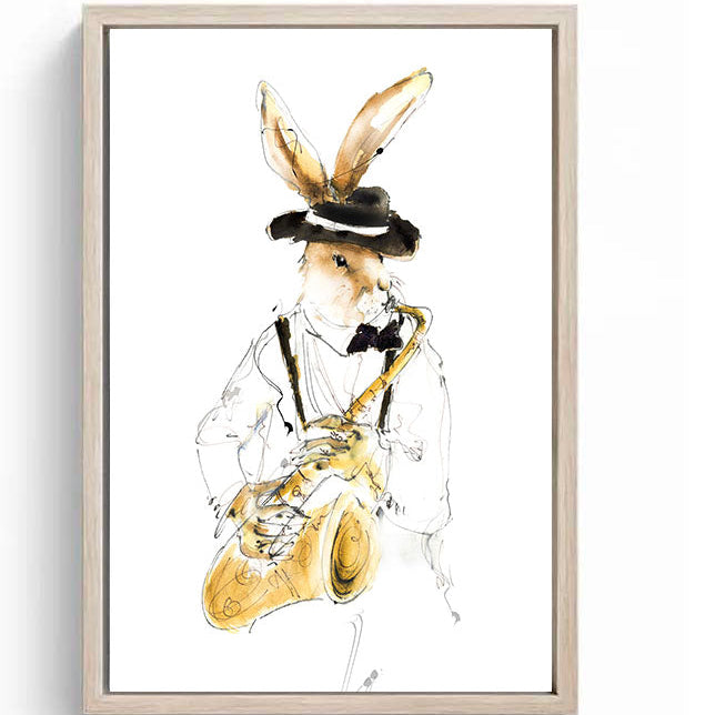 Limited Edition Canvas Print of Sonny the Saxophonist image 0