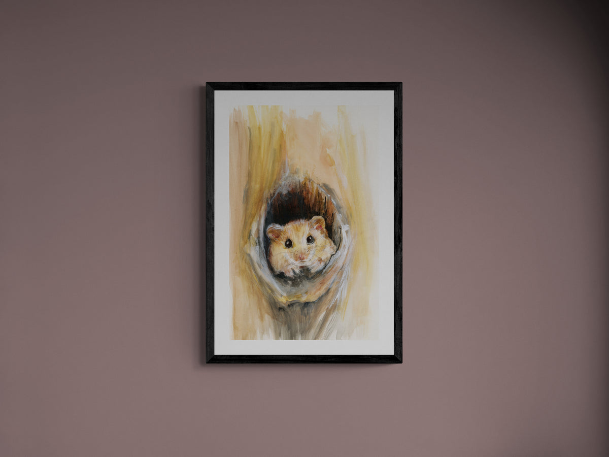 Framed Print Lewis the Dormouse image 6