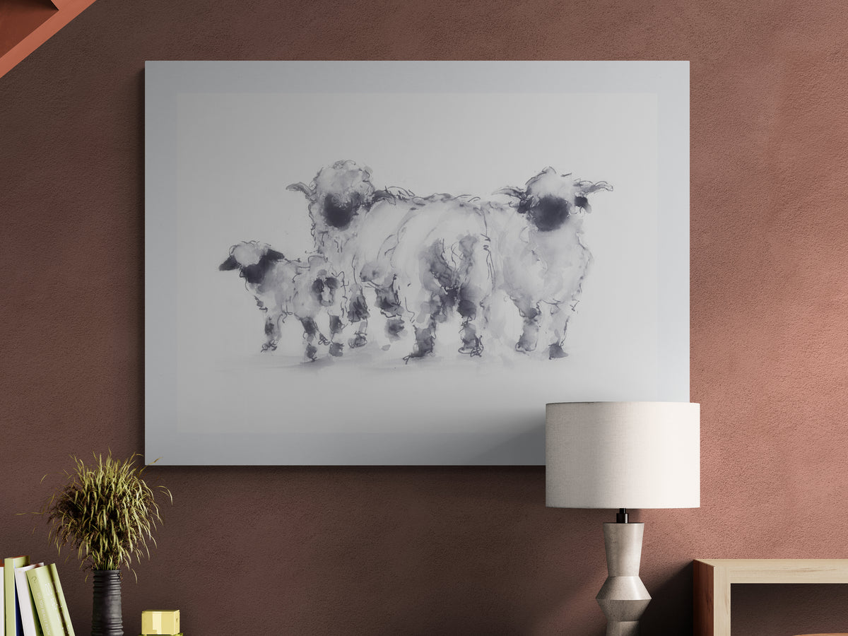 Framed Print Valais Blacknose Sheep image 2