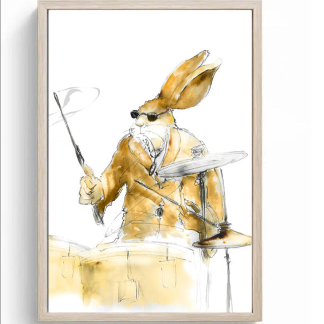Buddy the Jazz Drummer – Limited Edition Canvas
