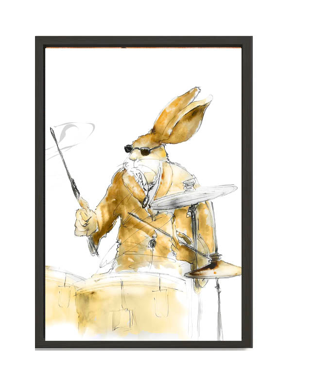 Buddy the Jazz Drummer – Limited Edition Canvas