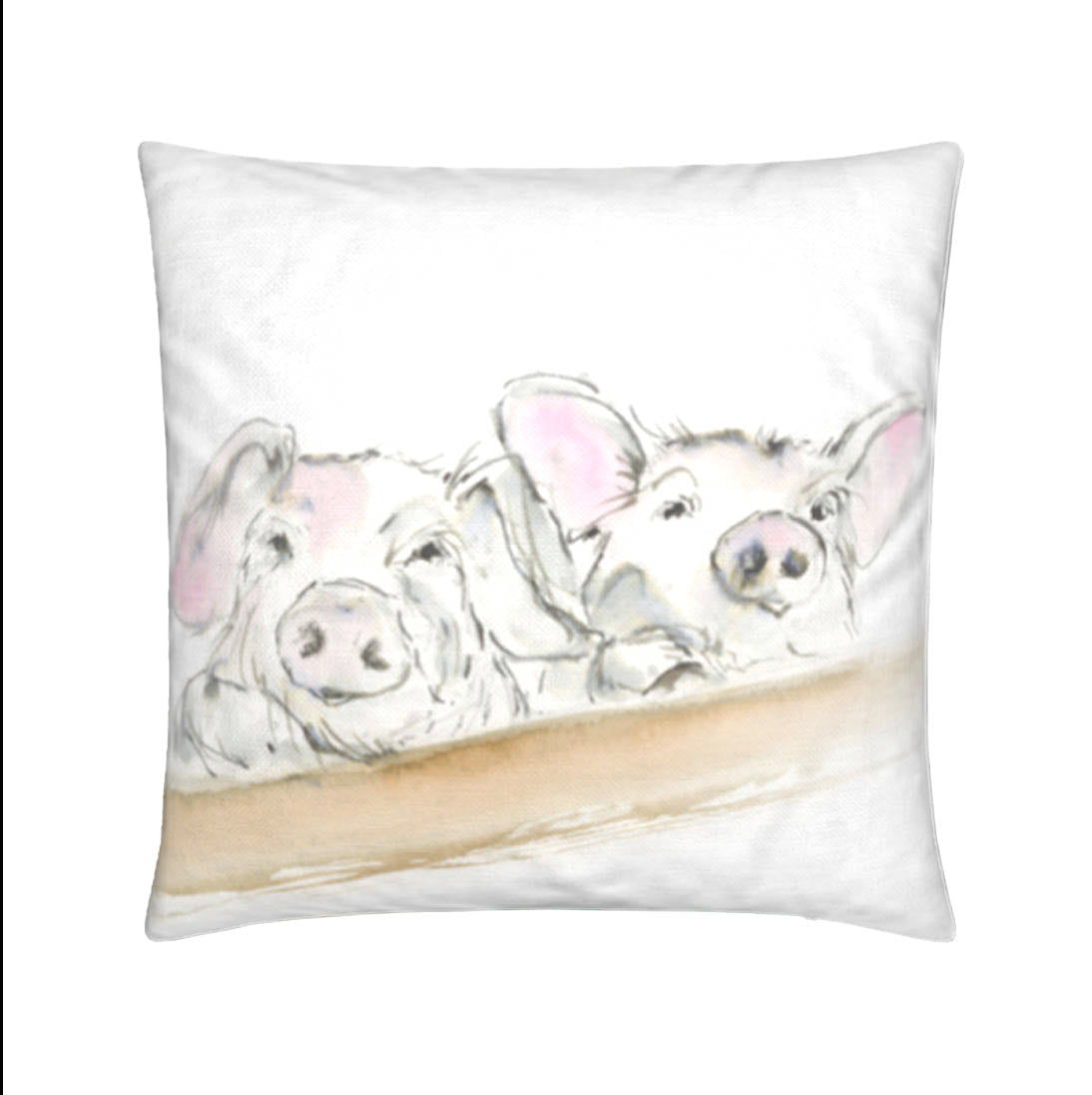 Peeking Piglets Nursery Cushion