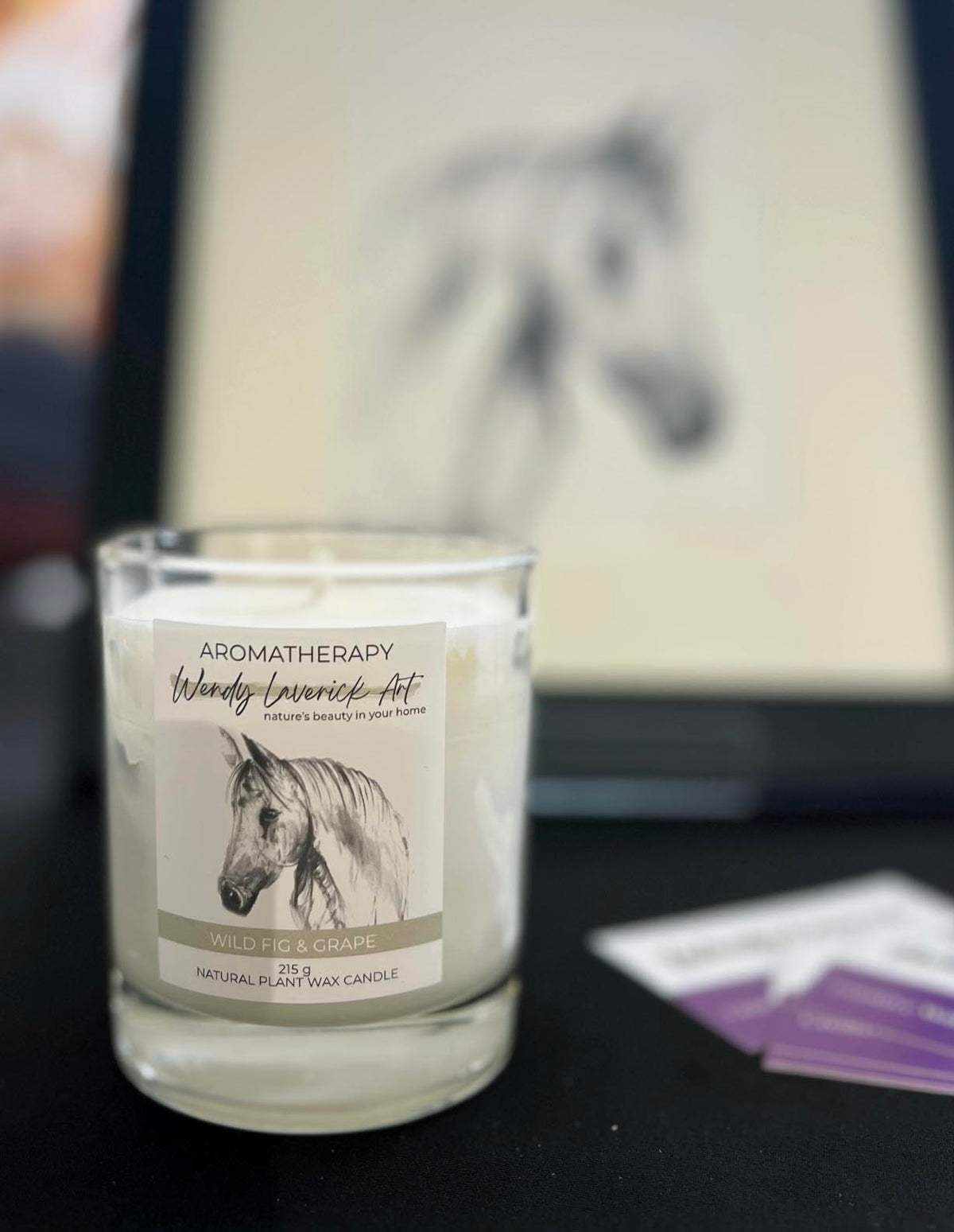 Emma the Horse | Wild Fig & Grape Candle: Aromatherapy for Relaxation