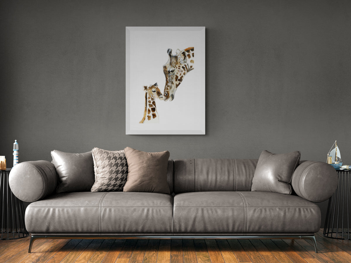Framed Print Lara & Baby Jerry the Giraffes image 3