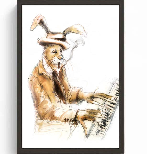 Limited Edition Canvas Print Erroll Jazz Pianist image 0