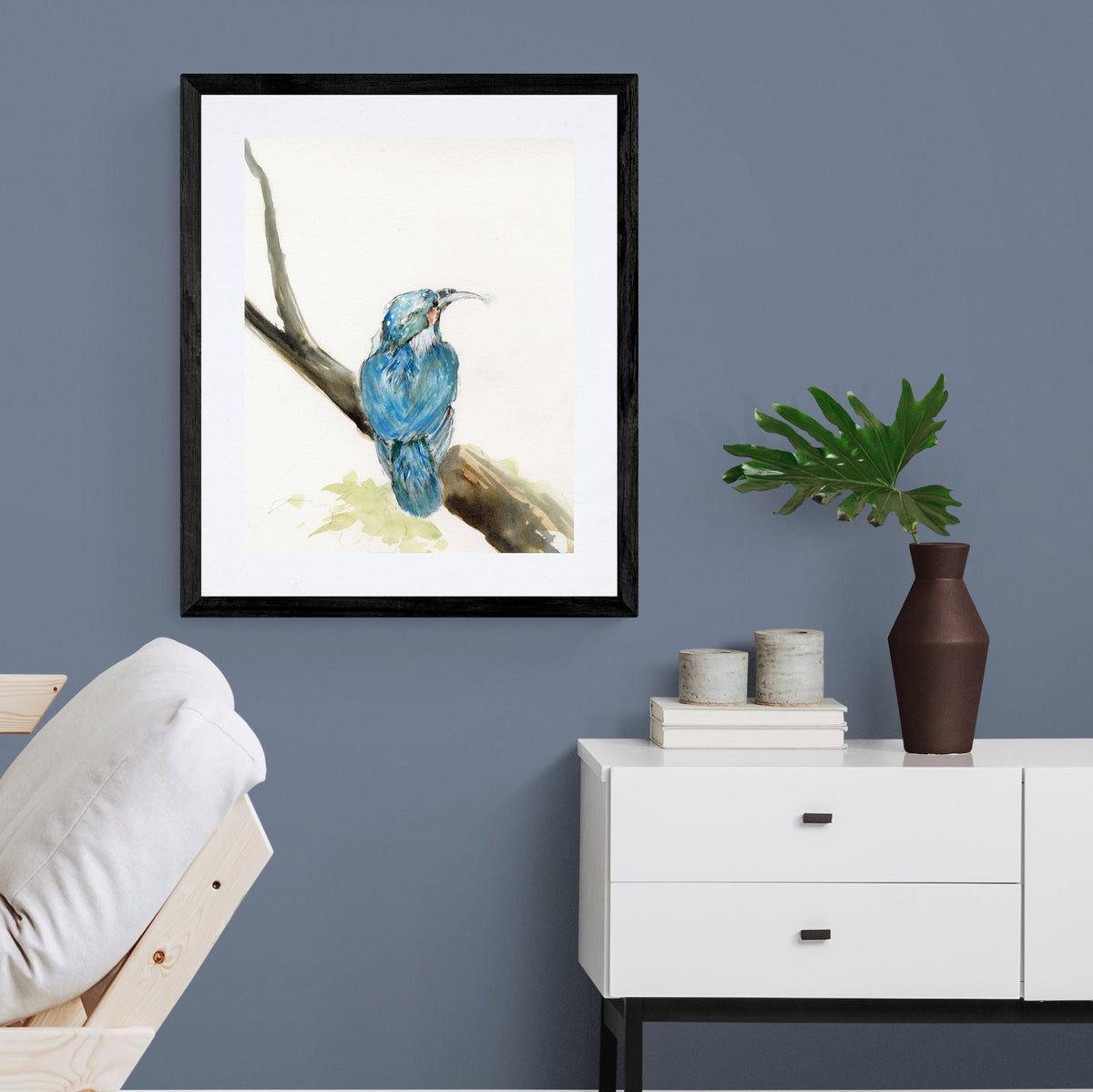 Framed Print Vanessa the Kingfisher image 0