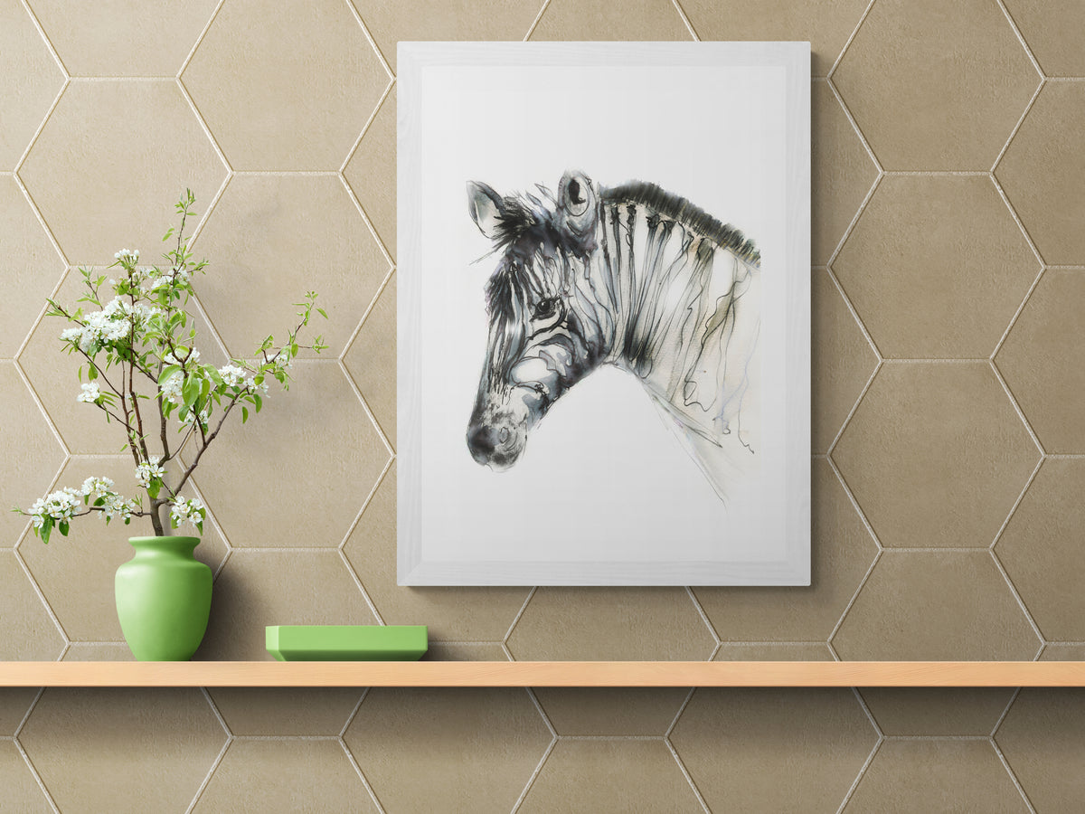 Framed Print Ziggy the Zebra