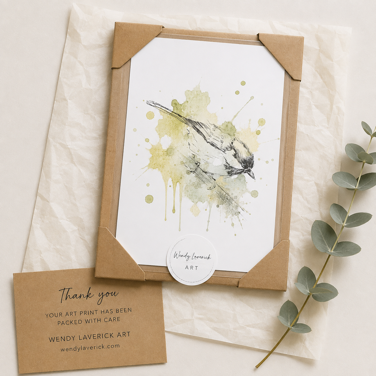 Gentle Landing – Coal Tit Fine Art Print