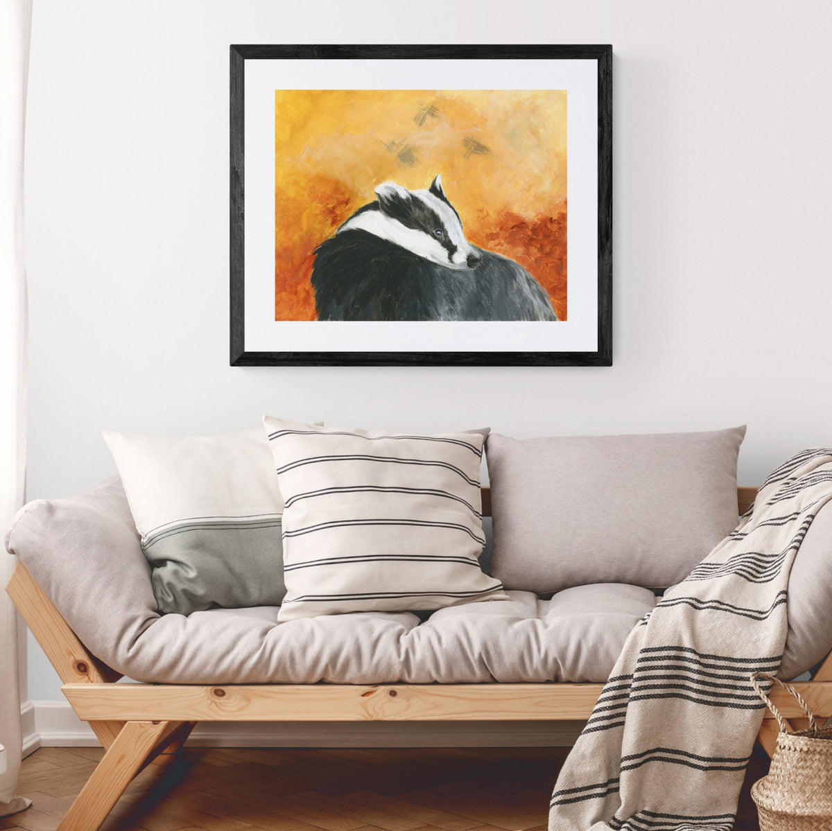 Framed Print Peter the Badger image 0