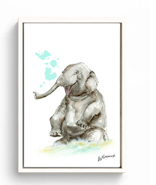 Limited Edition Canvas Print Harry the Happy Elephant