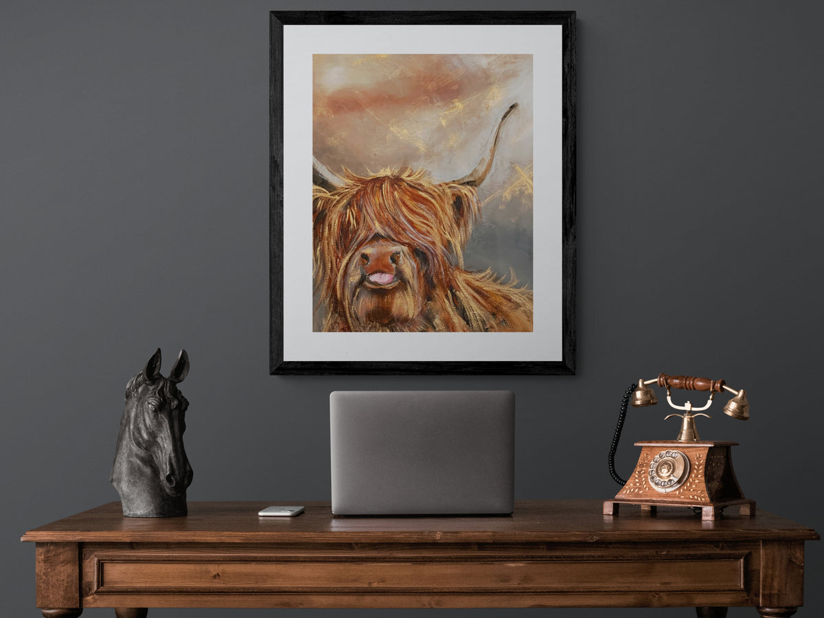 Framed Print Duncan the Highland Cow image 0