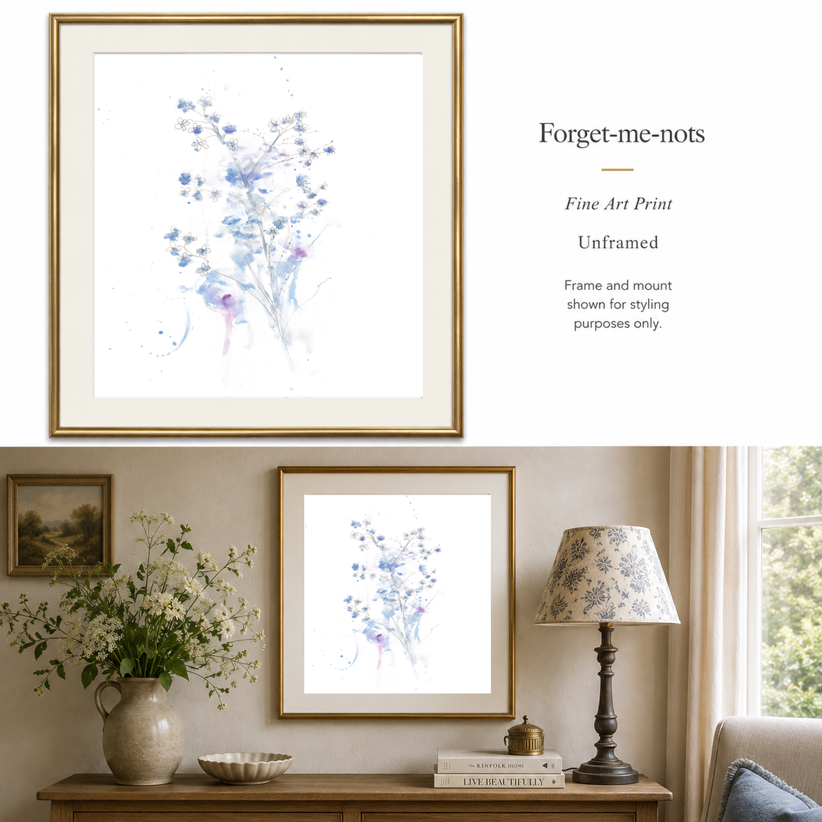 Forget-Me-Nots – Botanical Fine Art Print